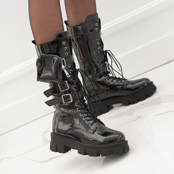 prada combat boots with pouch