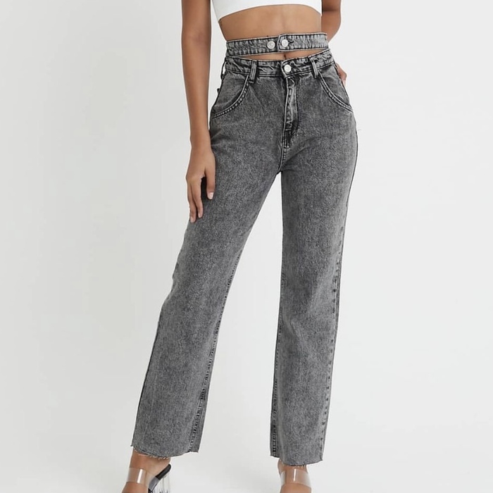 womens black baggy jeans