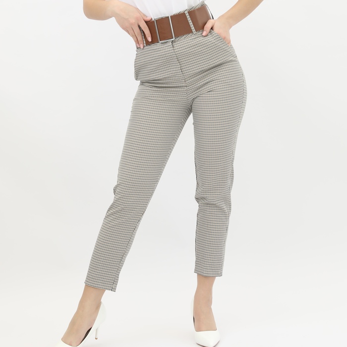 HIGH WAIST PATTERNED ARCHED TROUSERS – SmileFashionJO
