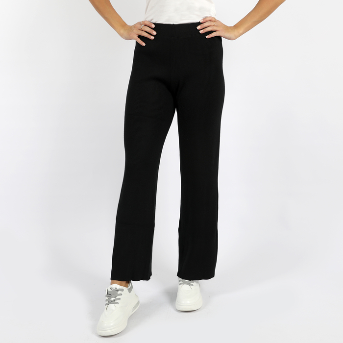 Striped Pocketed Elastic Waist Pants